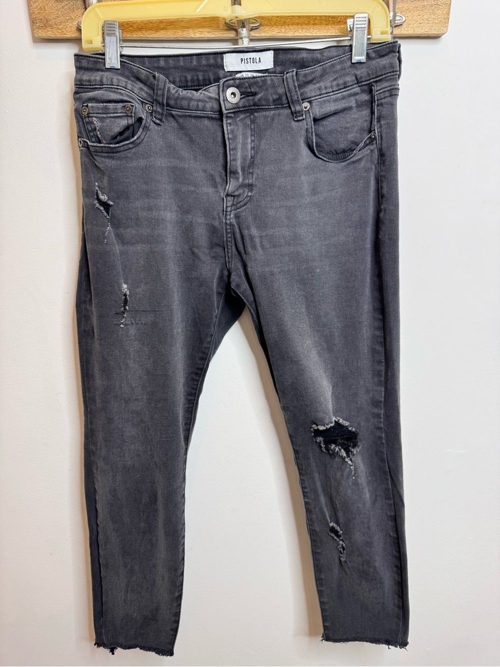 Pistola Black Ripped Denim Jeans